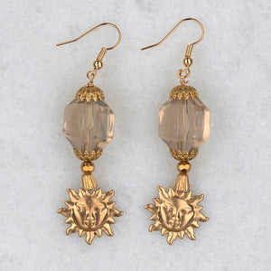 Sun Lover Earrings | Vintage Jewellery | Handmade in Australia
