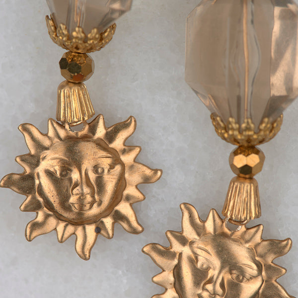 Sun Lover Earrings | Vintage Jewellery | Handmade in Australia