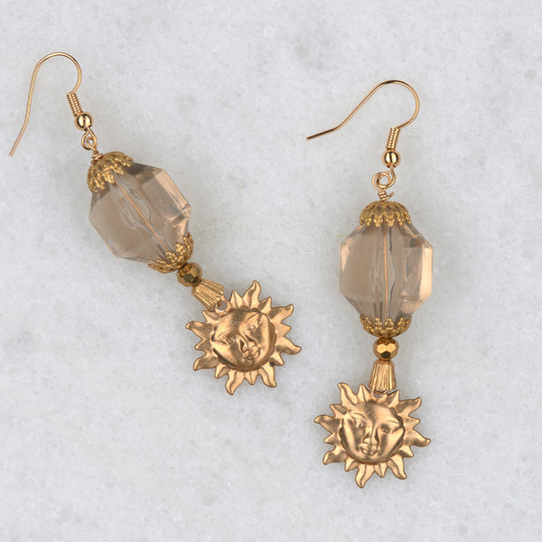 Sun Lover Earrings | Vintage Jewellery | Handmade in Australia
