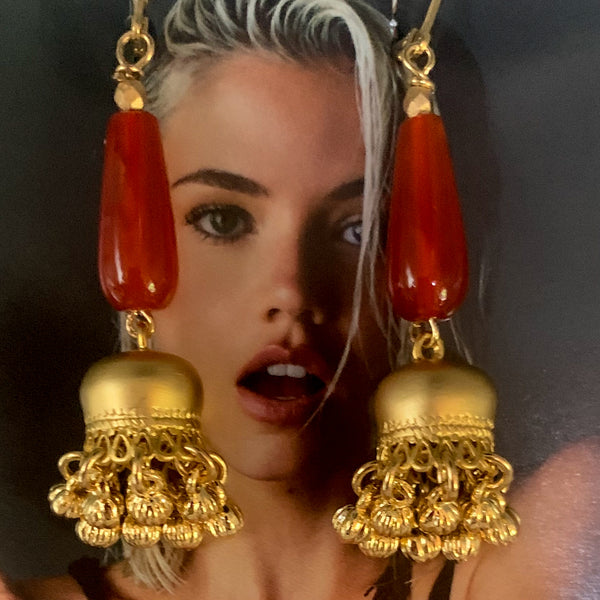 Red Jasper Earrings | Bohemian Jewels | Handmade in Australia