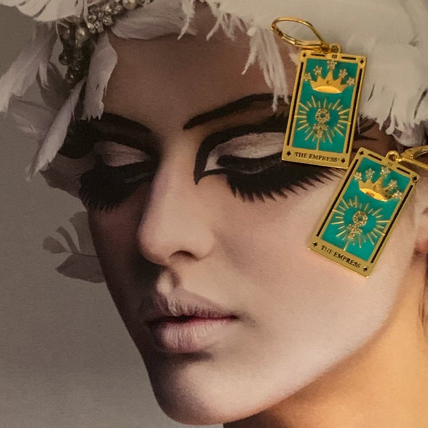 Handmade in Australia | The Empress Tarot Card | Bohemian | Gold Filled Earrings