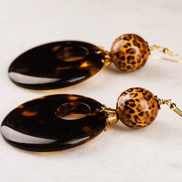 Glass Tortoiseshell | Vintage Leopard Skin | Handmade in Australia