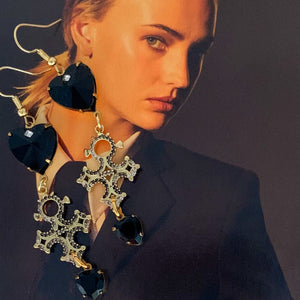 Heart Earrings | Ancient Cross | Handmade in Australia | Bohemian Style