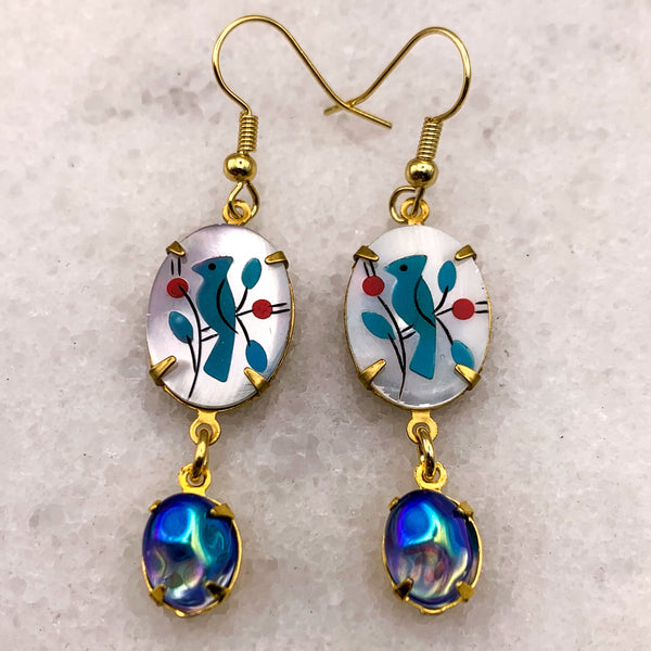 Micro Mosaic Earrings | Turquoise | Handmade in Australia | Bohemian