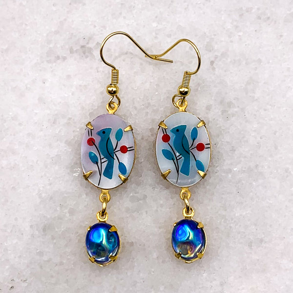 Micro Mosaic Earrings | Turquoise | Handmade in Australia | Bohemian