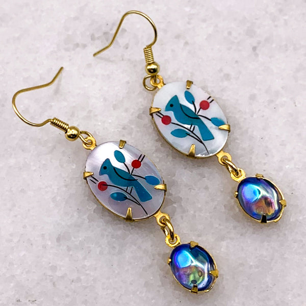 Micro Mosaic Earrings | Turquoise | Handmade in Australia | Bohemian