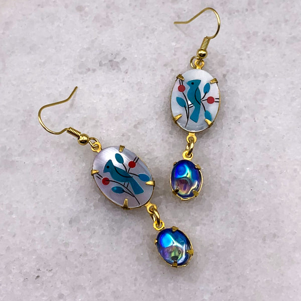 Micro Mosaic Earrings | Turquoise | Handmade in Australia | Bohemian