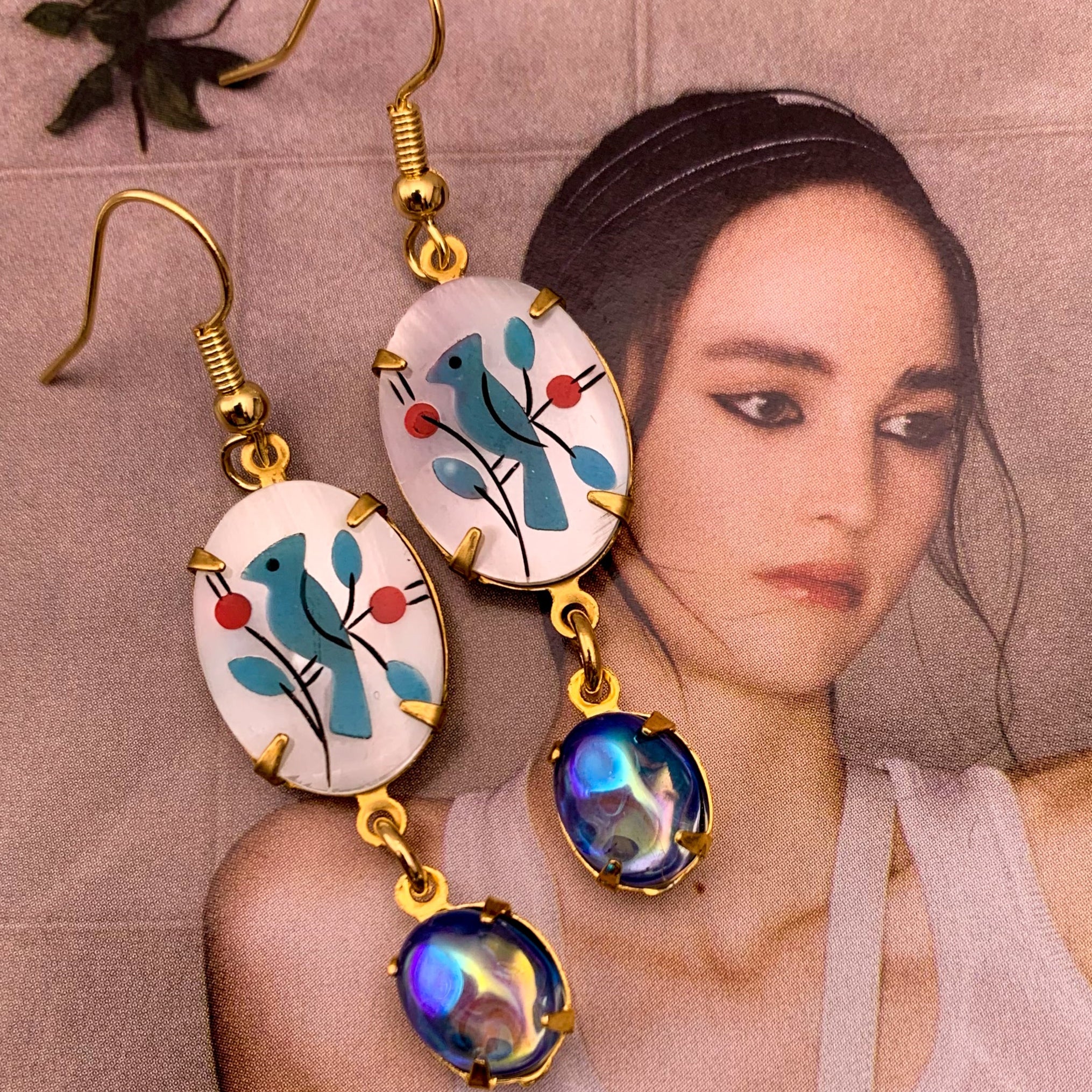 Micro Mosaic Earrings | Turquoise | Handmade in Australia | Bohemian