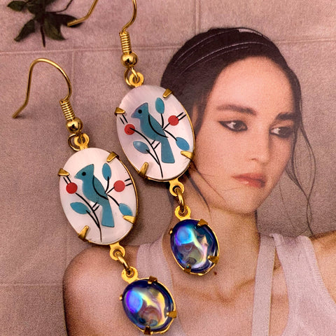 Micro Mosaic Earrings | Turquoise | Handmade in Australia | Bohemian