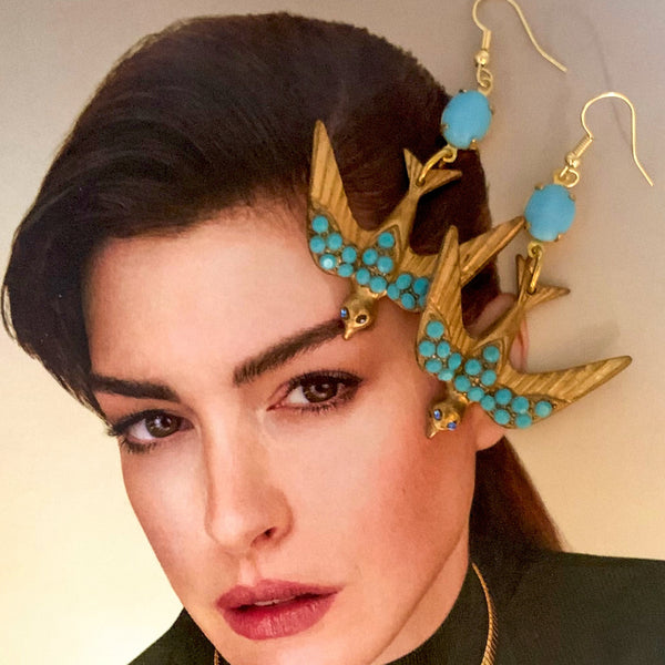 Art Nouveau Vintage | Turquoise Dove | Handmade in Australia 