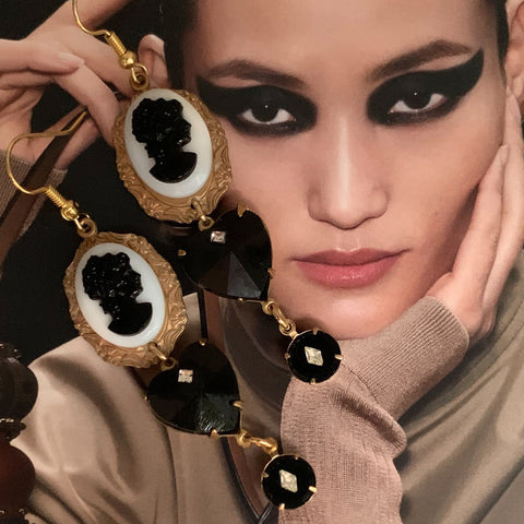 Cameo Earrings | Handmade in Australia | Vintage | Bohemian Style