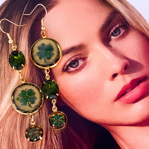 Lucky | 4 Leaf Clover | Fern Green | Handmade in Australia | Bohemian Style