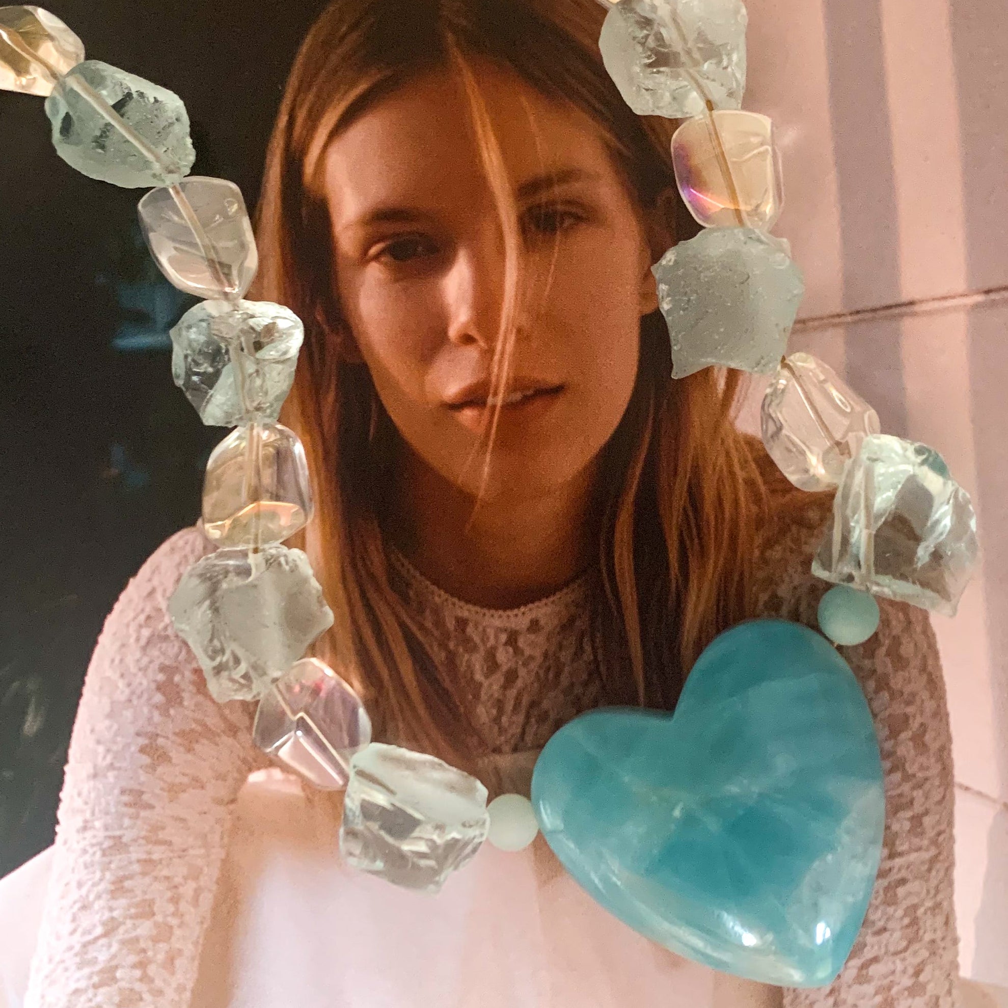 Gemstone Necklace | Bohemian Style | Handmade in Australia | Aquamarine