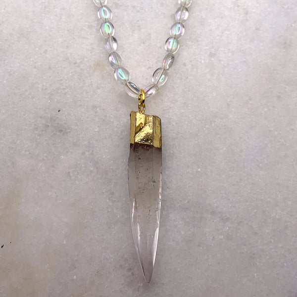 Crystal Necklace | Gemstone | Handmade in Australia | Aurora Borealis