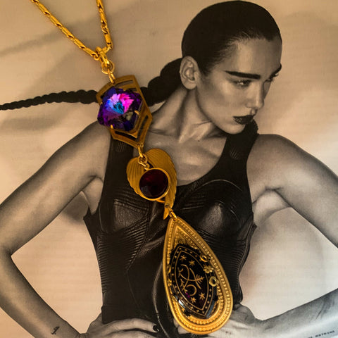 One of a Kind | Violet Crystal | Baroque Chain | Handmade in Australia