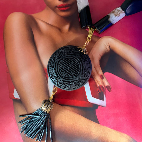 Tassel Necklace | Chinese Happiness Symbol | Handmade in Australia