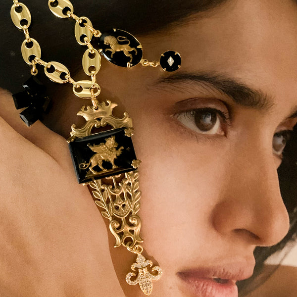 Vintage Jewellery | Lion Necklace | Handmade in Australia | Gold