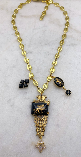 Vintage Jewellery | Lion Necklace | Handmade in Australia | Gold
