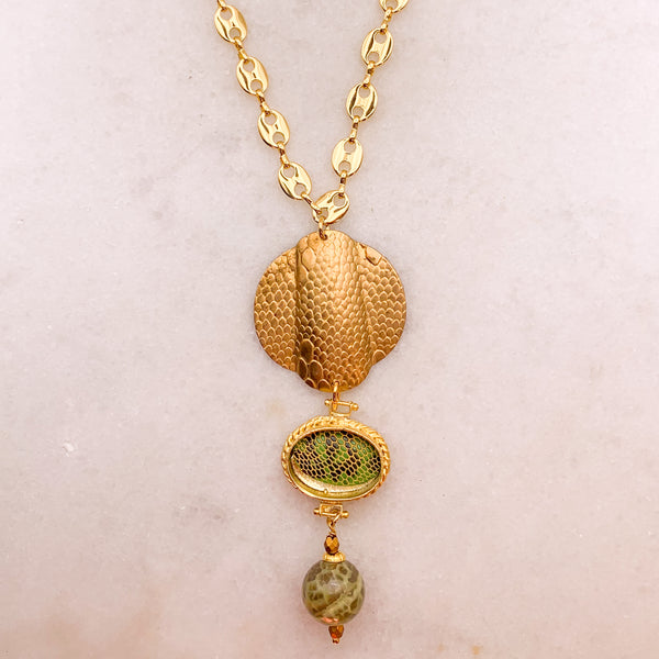 Gold Snakeskin | Vintage 1920's | Handmade in Australia 