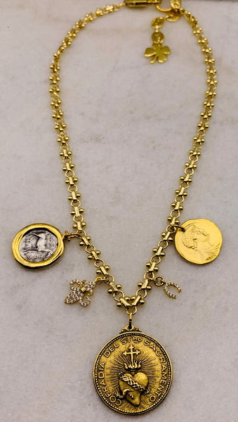 Vintage Medallion Necklace | Gold Filled | Handmade in Australia 