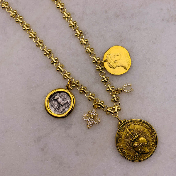 Vintage Medallion Necklace | Gold Filled | Handmade in Australia 