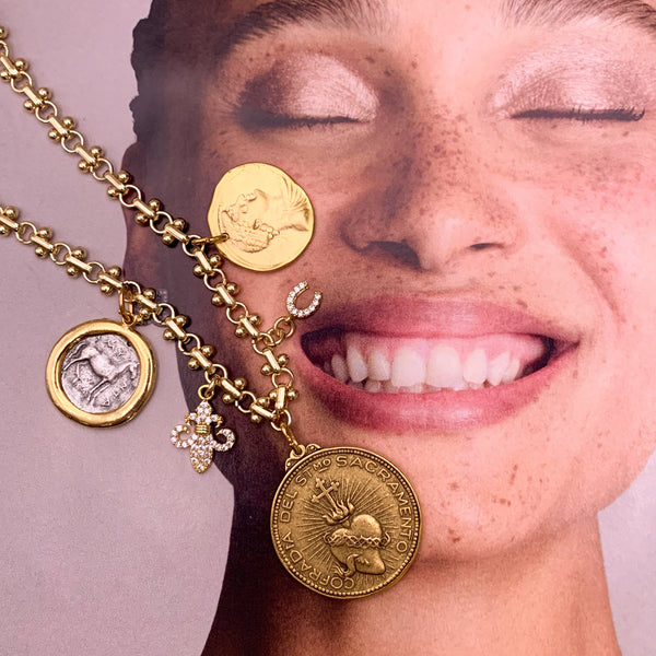 Vintage Medallion Necklace | Gold Filled | Handmade in Australia 