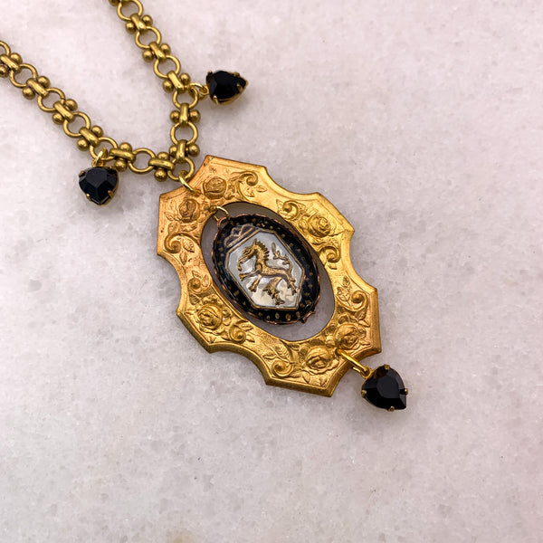 Heraldic Jewellery | Lion Cameo | Vintage Style | Handmade in Australia 