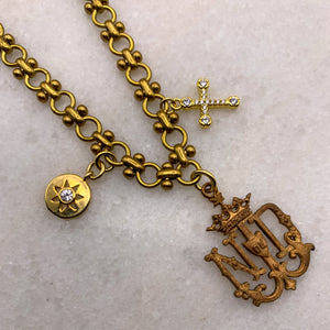 Notre Dame Medallion | Vintage Bowdoin Chain | Handmade in Australia | Vintage Style