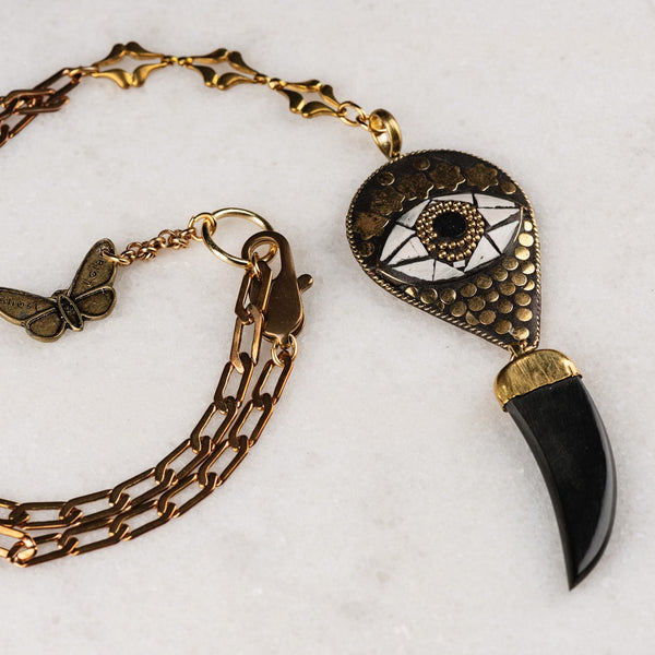 Vintage Tibetan Mosaic Eye | Handmade in Australia | Bohemian Chic