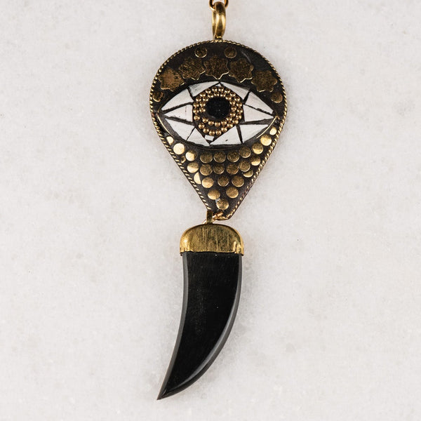 Vintage Tibetan Mosaic Eye | Handmade in Australia | Bohemian Chic