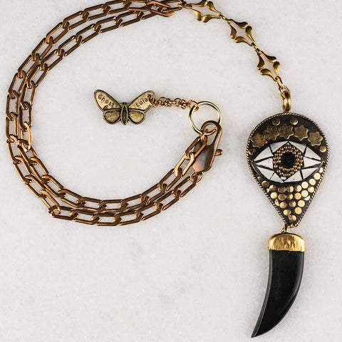 Vintage Tibetan Mosaic Eye | Handmade in Australia | Bohemian Chic