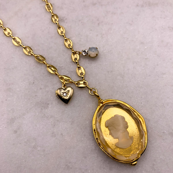 Vintage Crystal Cameo | Handmade in Australia | Vintage Style 