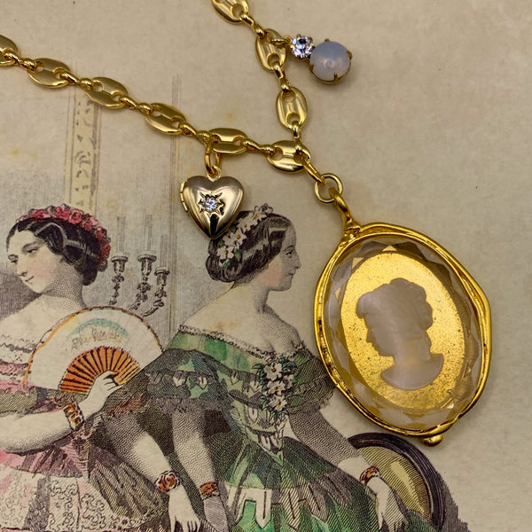 Vintage Crystal Cameo | Handmade in Australia | Vintage Style 