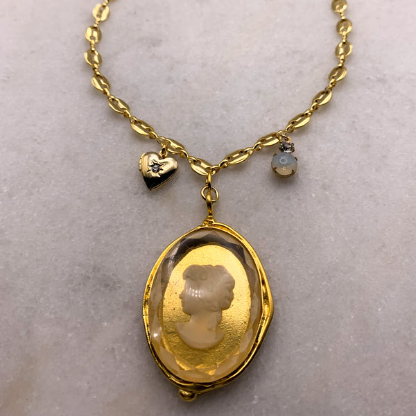 Vintage Crystal Cameo | Handmade in Australia | Vintage Style 
