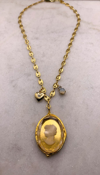 Vintage Crystal Cameo | Handmade in Australia | Vintage Style 