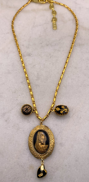 Vintage Necklace | Spanish Glass | Handmade in Australia | Baroque Chain