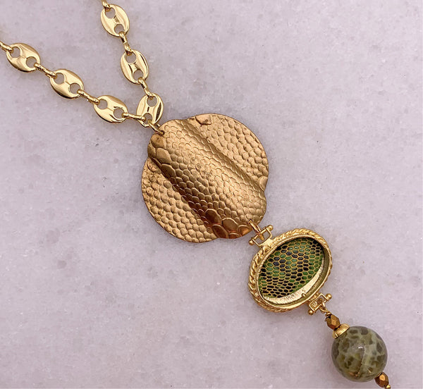 Gold Snakeskin | Vintage 1920's | Handmade in Australia 