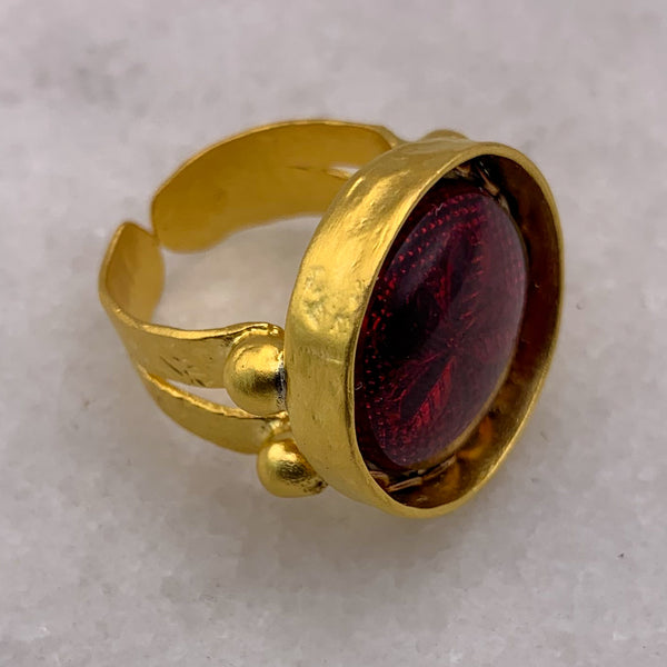 1930’s Vintage | 4 Leaf Clover Ring | Handmade in Australia | Gold Ring