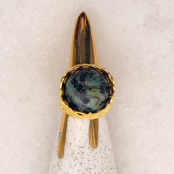 Turquoise Ring | Gold Filled | Adjustable | Handmade in Australia