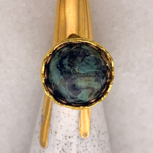 Turquoise Ring | Gold Filled | Adjustable | Handmade in Australia