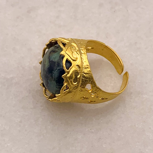 Turquoise Ring | Gold Filled | Adjustable | Handmade in Australia