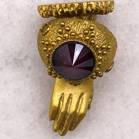 Garnet Ring | Handmade in Australia | Vintage Style | Red Jewellery