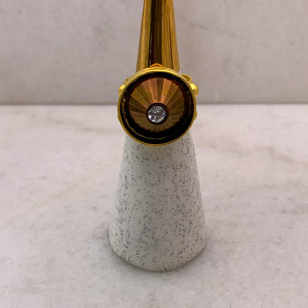 1920's Crystal | Gold Cocktail Ring | Handmade in Australia 