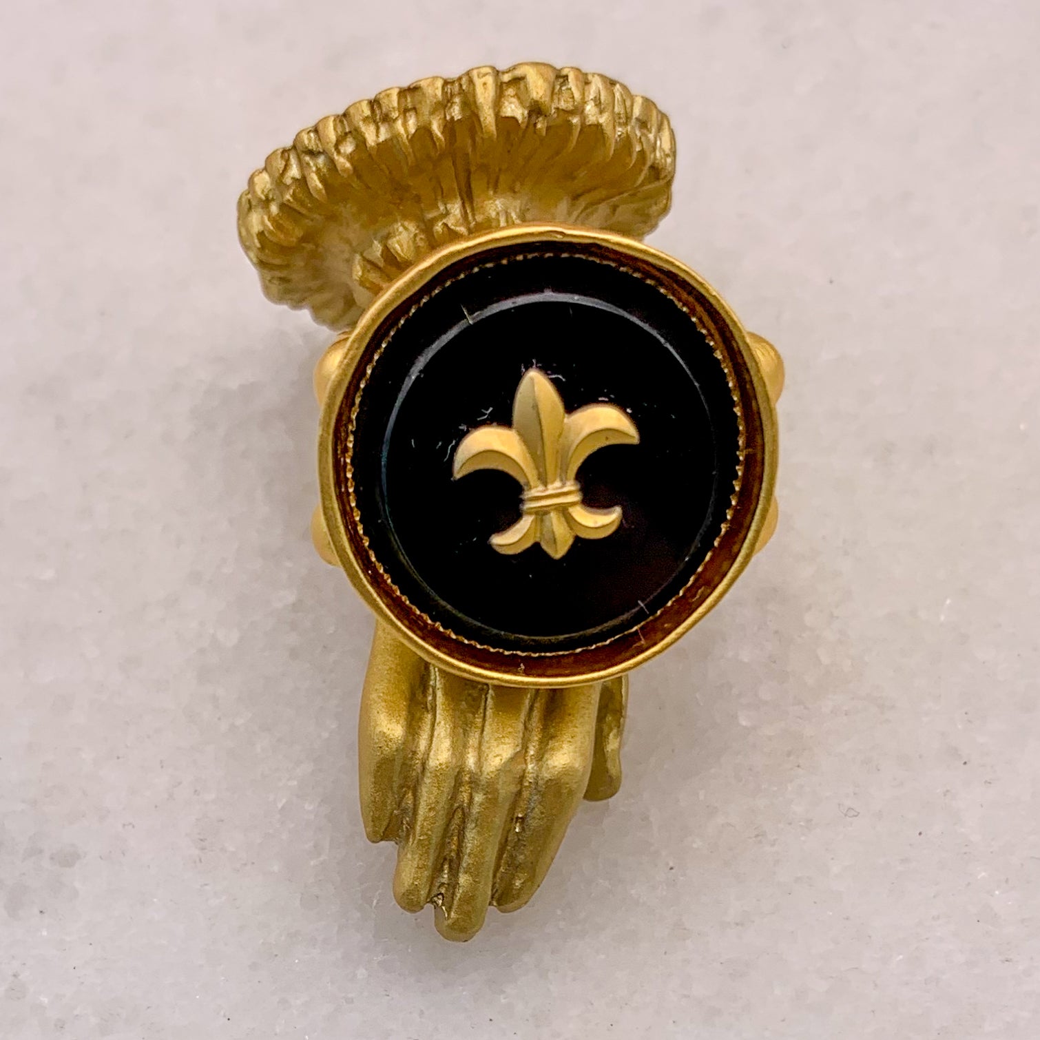 French Fleur de Lis Ring | Gold Filled | Adjustable | Handmade in Australia 