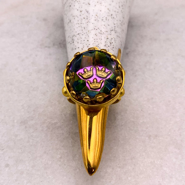 Vintage Insignia Ring | Gold Filled | Adjustable | Handmade in Australia 