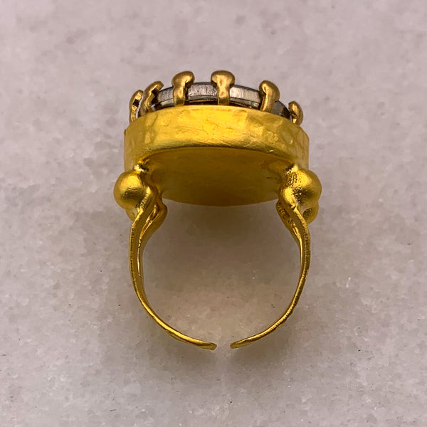 Vintage Insignia Ring | Gold Filled | Adjustable | Handmade in Australia 