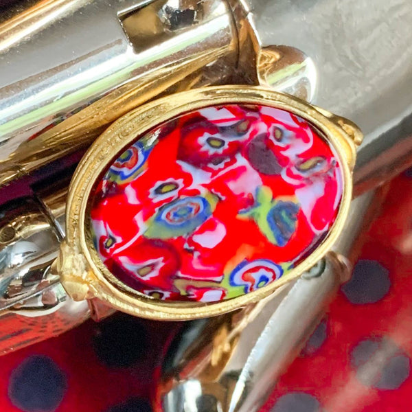 Venetian Glass | Millefiori Ring | Vintage Style | Handmade in Australia 