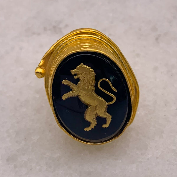 Lion Jewellery | Cocktail Ring | Vintage Style | Handmade in Australia 