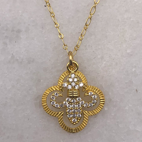 16 Carat Gold Filled Charms and Chain Necklace 43cm Long with 6cm Extension