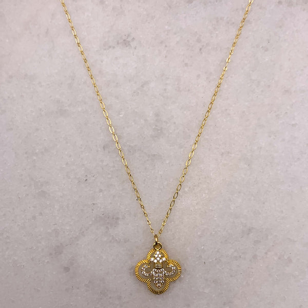 16 Carat Gold Filled Charms and Chain Necklace 43cm Long with 6cm Extension